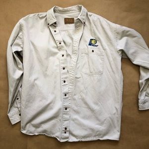 Pacers Embroidered Khaki Shirt